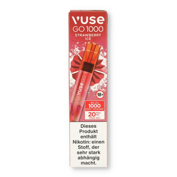 Vuse Go 1000 Einweg E-Zigarette Strawberry Ice 20mg