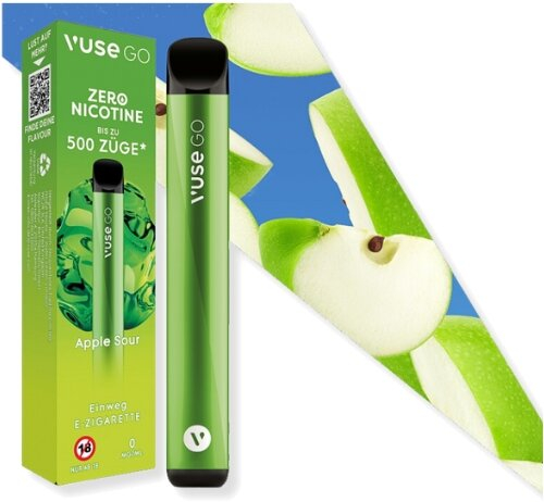 Vuse Go 500 Einweg E-Zigarette Apple Sour 0mg Vuse Go 500 Einweg E-Zigarette Apple Sour 0mg