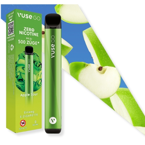 Vuse Go 500 Einweg E-Zigarette Apple Sour 0mg Vuse Go 500 Einweg E-Zigarette Apple Sour 0mg