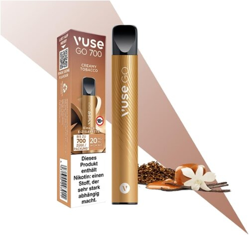 Vuse Go 700 Einweg E-Shisha Creamy Tobacco 20mg