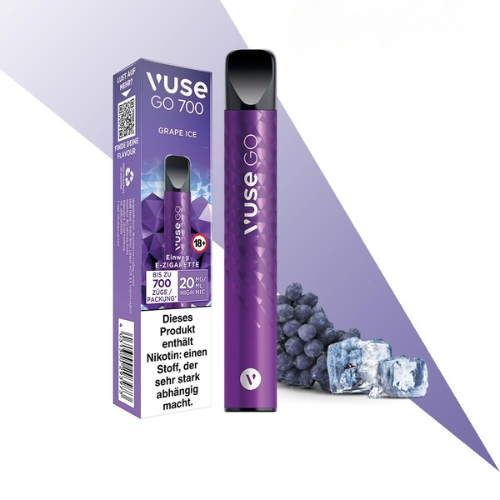 Vuse Go 700 Einweg E-Shisha Grape Ice 20mg Vuse Go 700 Einweg E-Shisha Grape Ice 20mg