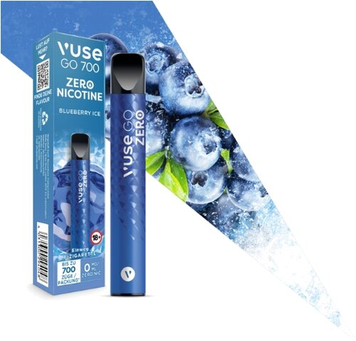 Vuse Go 700 Einweg E-Zigarette Blueberry Ice 0mg