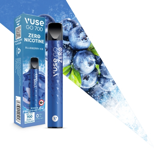Vuse Go 700 Einweg E-Zigarette Blueberry Ice 0mg Vuse Go 700 Einweg E-Zigarette Blueberry Ice 0mg