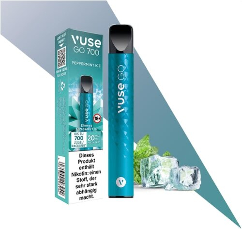 Vuse GO 700 Einweg E-Zigarette PEPPERMINT ICE 20mg Vuse GO 700 Einweg E-Zigarette PEPPERMINT ICE 20mg