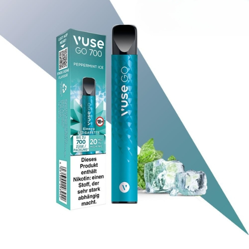 Vuse GO 700 Einweg E-Zigarette PEPPERMINT ICE 20mg Vuse GO 700 Einweg E-Zigarette PEPPERMINT ICE 20mg