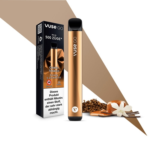 Vuse Go Einweg E-Zigarette Creamy Tobacco 20mg/ml Nikotin Vuse Go Einweg E-Zigarette Creamy Tobacco 20mg/ml Nikotin
