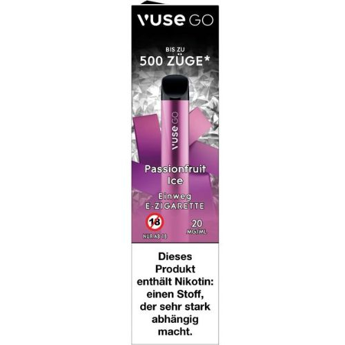 Vuse Go Einweg E-Zigarette Passionfruit Ice 20mg/ml Nikotin Vuse Go Einweg E-Zigarette Passionfruit Ice 20mg/ml Nikotin