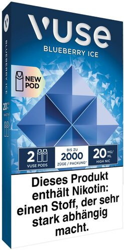 Vuse Pod Core Blueberry Ice 2 Stück je 20mg/ml Vuse Pod Core Blueberry Ice 2 Stück je 20mg/ml