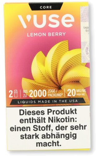Vuse Pod Core Lemon Berry 2x2ml 20mg/ml Vuse Pod Core Lemon Berry 2x2ml 20mg/ml
