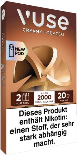 Vuse Pod Core Creamy Tobacco 2 Stück je 20mg/ml Vuse Pod Core Creamy Tobacco 2 Stück je 20mg/ml