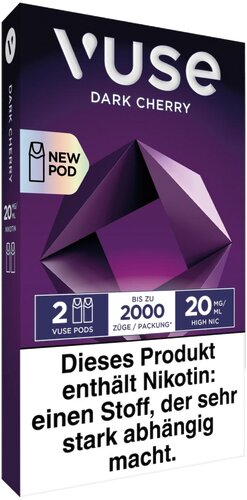Vuse Pod Core Dark Cherry 2 Stück je 20mg/ml Vuse Pod Core Dark Cherry 2 Stück je 20mg/ml