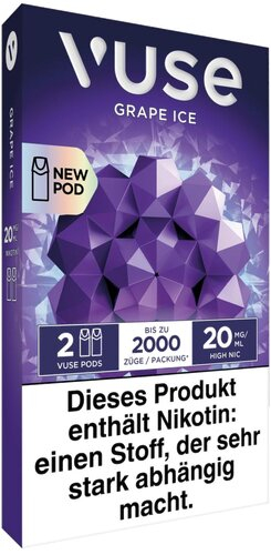 Vuse Pod Core Grape Ice 2 Stück je 20mg/ml Vuse Pod Core Grape Ice 2 Stück je 20mg/ml