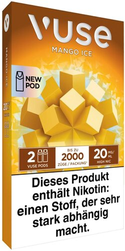 Vuse Pod Core Mango Ice 2 Stück je 20mg/ml Vuse Pod Core Mango Ice 2 Stück je 20mg/ml