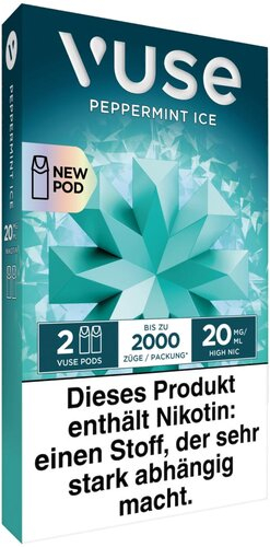 Vuse Pod Peppermint Ice 2 Stück je 20mg/ml Vuse Pod Peppermint Ice 2 Stück je 20mg/ml