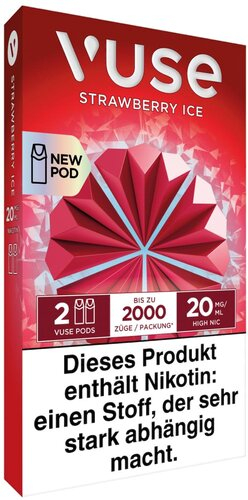 Vuse Pod Core Strawberry Ice 2 Stück je 20mg/ml Vuse Pod Core Strawberry Ice 2 Stück je 20mg/ml