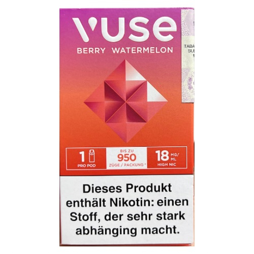 Vuse PRO Smart Caps Berry Watermelon 1 Stück je 18mg/ml Vuse PRO Smart Caps Berry Watermelon 1 Stück je 18mg/ml