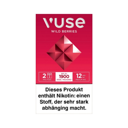 Vuse PRO Smart Caps Wild Berries 2 Stück 12mg/ml Vuse PRO Smart Caps Wild Berries 2 Stück 12mg/ml