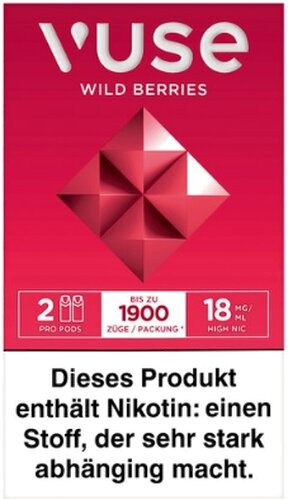 Vuse PRO Smart Caps Wild Berries 2 Stück 18mg/ml