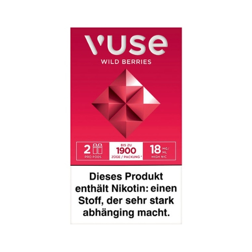 Vuse PRO Smart Caps Wild Berries 2 Stück 18mg/ml Vuse PRO Smart Caps Wild Berries 2 Stück 18mg/ml
