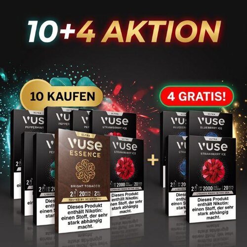 Vuse Ultra 10 + 4 Aktion