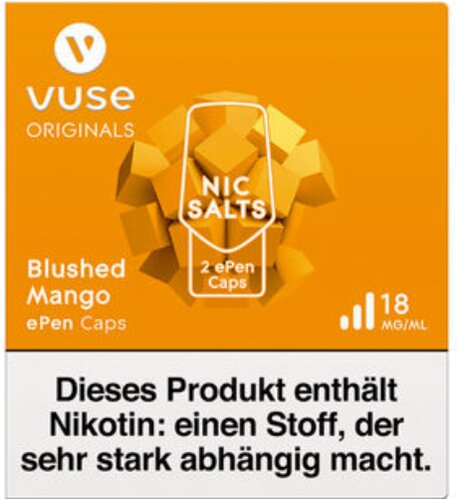 Vype ePen Caps Blushed Mango 18mg  Vype ePen Caps Blushed Mango 18mg