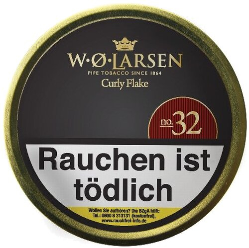 W. O. Larsen Curly Flake No 32, Pfeifentabak 50g Dose