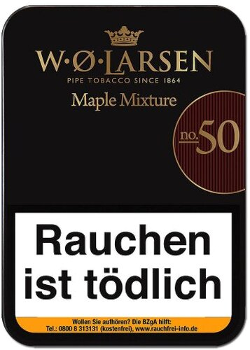W. O. Larsen Maple Mixture No. 50 Pfeifentabak 100g Dose W. O. Larsen Maple Mixture No. 50 Pfeifentabak 100g Dose