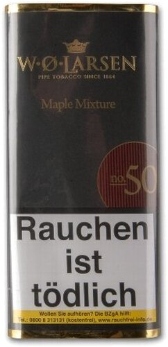 W. O. Larsen Maple Mixture No 50 Pfeifentabak 50g Päckchen