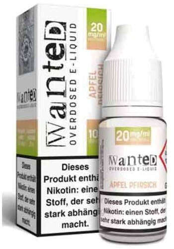 Wanted Overdosed Apfel Pfirsich 20mg Nikotinsalzliquid Wanted Overdosed Apfel Pfirsich 20mg Nikotinsalzliquid
