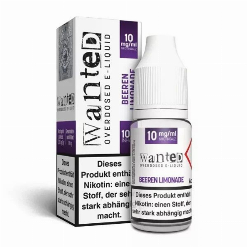 Wanted Overdosed Beeren Limonade 10mg Nikotinsalzliquid Wanted Overdosed Beeren Limonade 10mg Nikotinsalzliquid