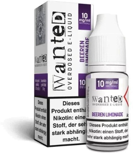 Wanted Overdosed  Beeren Limonade 10mg  Nikotinsalzliquid