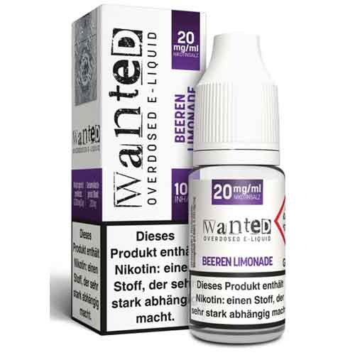 Wanted Overdosed Beeren Limonade 20mg Nikotinsalzliquid Wanted Overdosed Beeren Limonade 20mg Nikotinsalzliquid