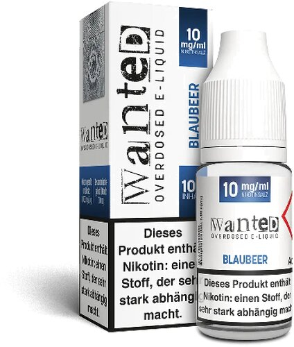 Wanted Overdosed Blaubeer 10mg Nikotinsalzliquid