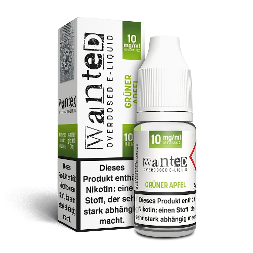 Wanted Overdosed Grüner Apfel 10mg Nikotinsalzliquid Wanted Overdosed Grüner Apfel 10mg Nikotinsalzliquid
