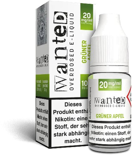Wanted Overdosed Grüner Apfel 20mg Nikotinsalzliquid