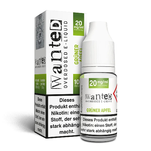 Wanted Overdosed Grüner Apfel 20mg Nikotinsalzliquid Wanted Overdosed Grüner Apfel 20mg Nikotinsalzliquid