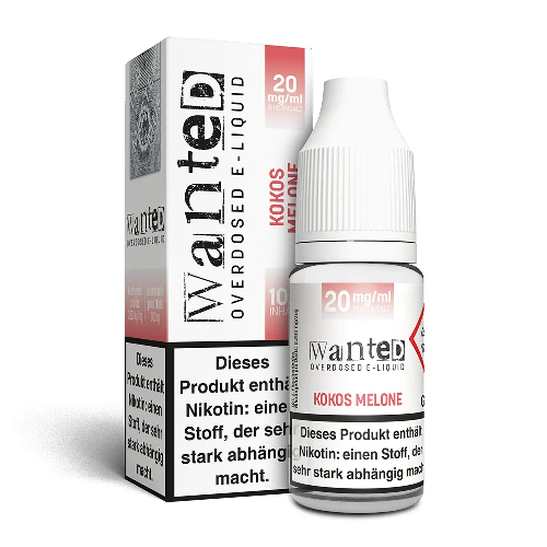 Wanted Overdosed Kokos Melone 20mg Nikotinsalzliquid Wanted Overdosed Kokos Melone 20mg Nikotinsalzliquid