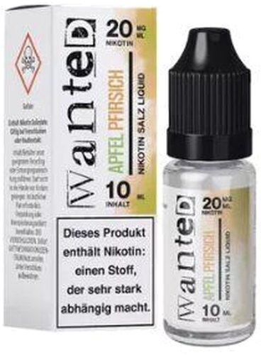 Wanted Overdosed Nikotinsalzliquid Apfel Pfirsich 20mg