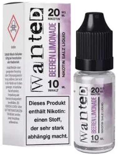 Wanted Overdosed Nikotinsalzliquid Beeren Limonade 20mg