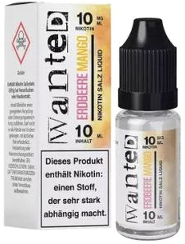 Wanted Overdosed Nikotinsalzliquid Erdbeere Mango 10mg