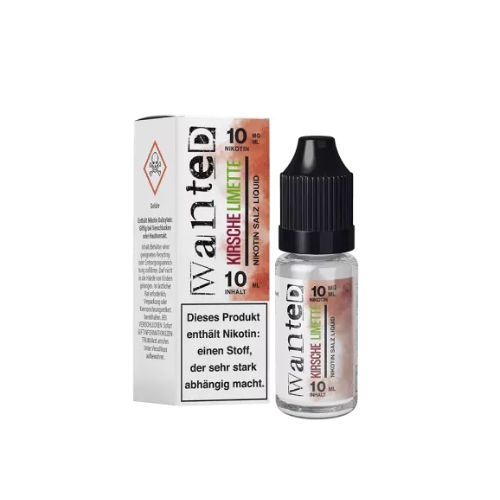 Wanted Overdosed Nikotinsalzliquid Kirsche Limette 10mg