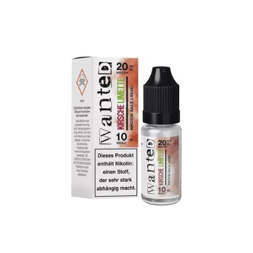 Wanted Overdosed Nikotinsalzliquid Kirsche Limette 20mg