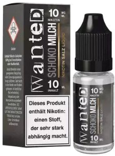 Wanted Overdosed Nikotinsalzliquid Schokomilch 10mg