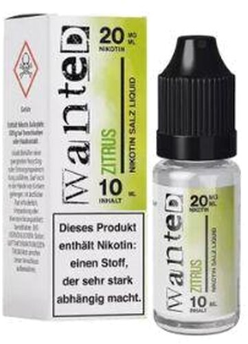 Wanted Overdosed Nikotinsalzliquid Zitrus 20mg