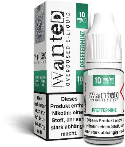 Wanted Overdosed Pfefferminz 10mg Nikotinsalzliquid
