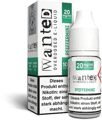 Wanted Overdosed Pfefferminz 20mg Nikotinsalzliquid Wanted Overdosed Pfefferminz 20mg Nikotinsalzliquid