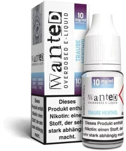 Wanted Overdosed Traube Menthol 10mg Nikotinsalzliquid