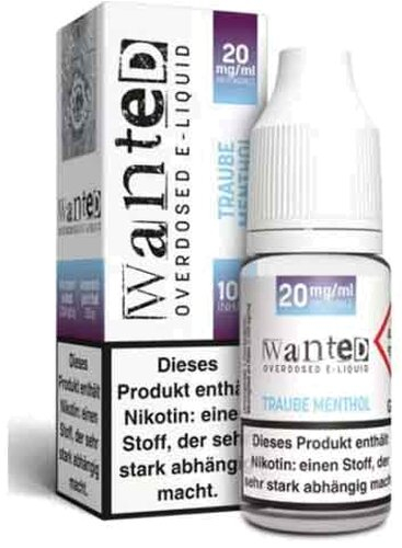Wanted Overdosed Traube Menthol 20mg Nikotinsalzliquid