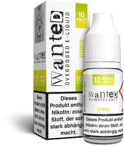 Wanted Overdosed Zitrus 10mg Nikotinsalzliquid