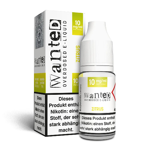 Wanted Overdosed Zitrus 10mg Nikotinsalzliquid Wanted Overdosed Zitrus 10mg Nikotinsalzliquid